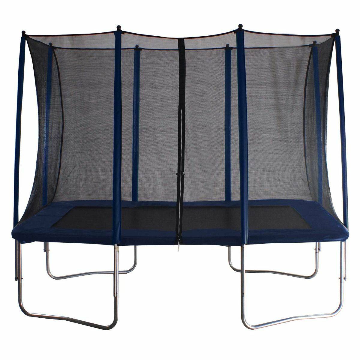 React firkantet trampolin 163x216cm med sikkerhedsnet.