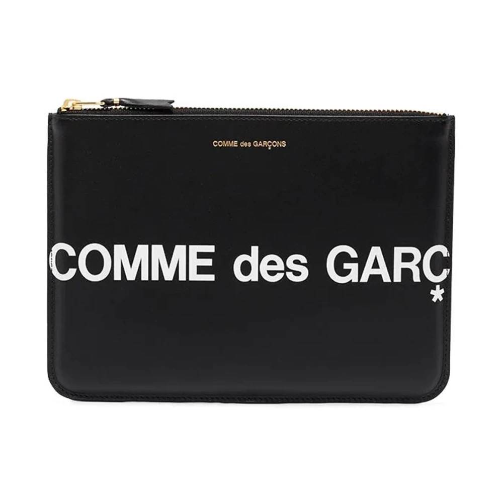 Comme des Garçons Sort Læder Logo Pung - Accessories - Herre - Sort - ONE SIZE - Læder