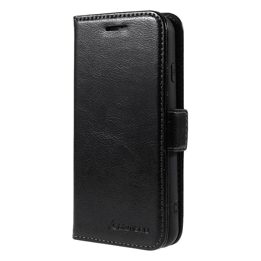 iPhone 8/7/6/6s/SE 2020/SE 3 5G (2022) - Azmaro 2-i-1 ægte læder cover / pung - aftageligt - Sort