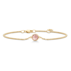 Julie Sandlau PRIMINI armbånd forgyldt - dusty rose BR258GDDSROCR