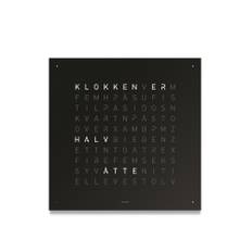 Qlocktwo - Qlocktwo Classic Stainless Steel Black Pepper, NO - Ure - Biegert & Funk - Sort