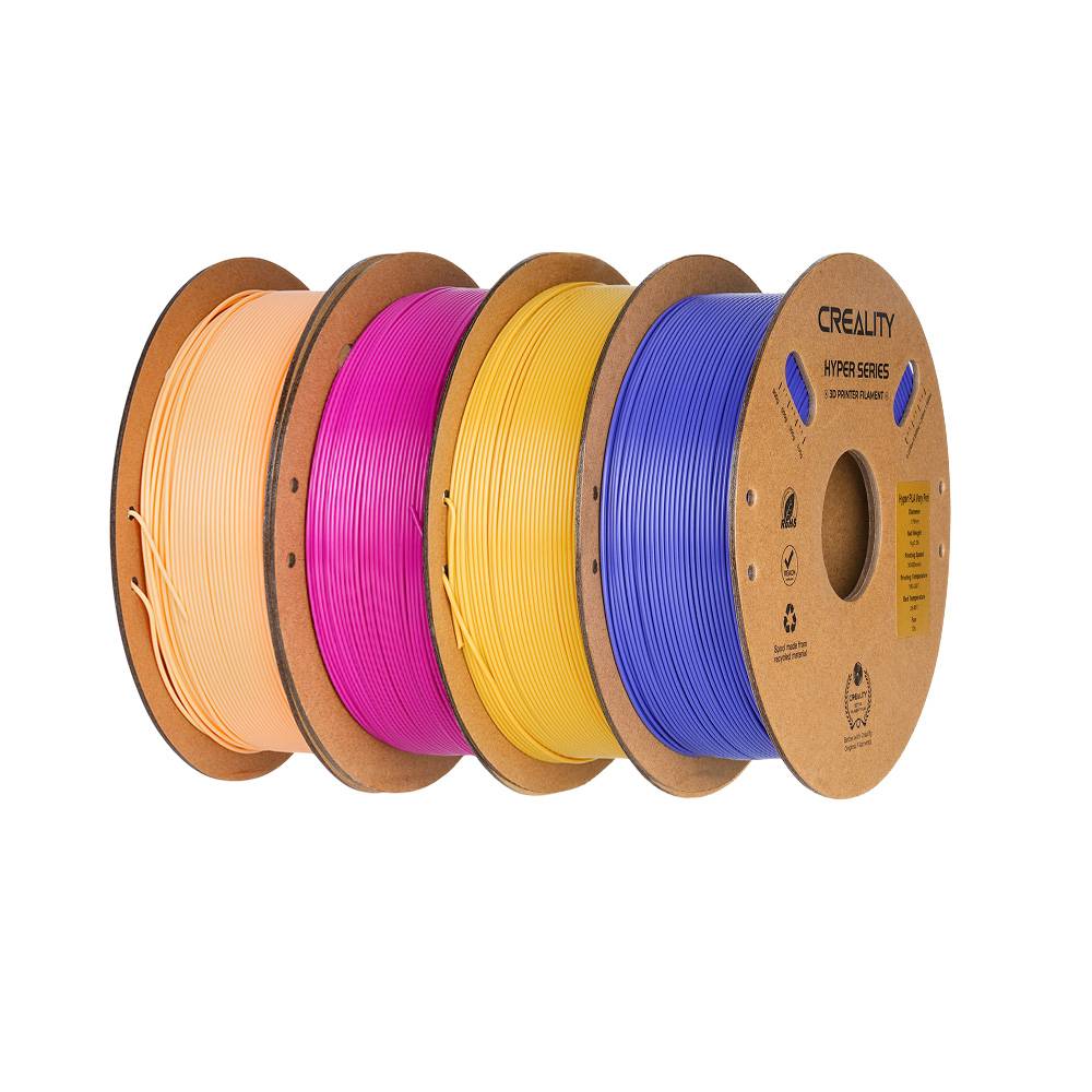 4kg Creality Hyper-PLA Filament - Purple / Golden / Blue / Peachy-pink