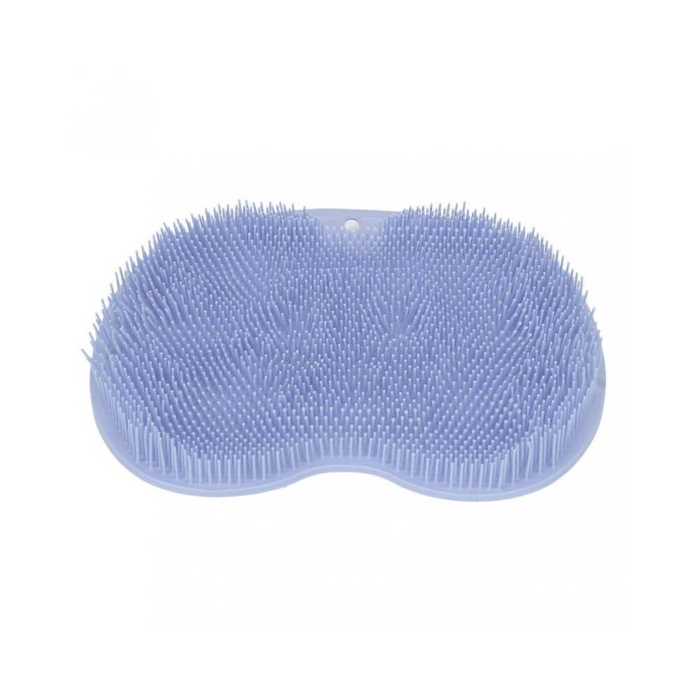 (Blue) Universal Multifunctional Shower Brush With Non Slip Suction Cup Soft Flexible Foot Body Scrubber For Bathroom Green