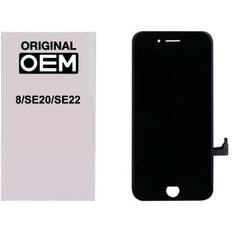 iPhone 8 / SE20 / SE22 skærm - Original LCD (Refurbished) - Sort
