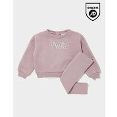 Nike Girls' Embroidered Shine Crew Tracksuit Infant, rosa - 3-6M