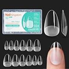 Luonaa Nageltips 240 stycken, mjuka gelspetsar, gel full cover nageltips, förpolerade konstgjorda nagelspetsar av PMMA, för nagelstudior och gör-det-själv-nagelkonst, 12 storlekar