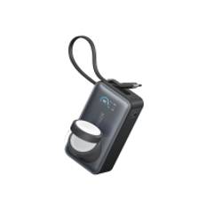 Anker MagGo - Powerbank - til Apple Watch - 10000 mAh - 35 Watt - 2 output-stikforbindelser (24 pin USB-C) - stensort