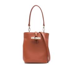 Longchamp - Le Roseau bucketbag - dam - kalvskinn - one size - Brun