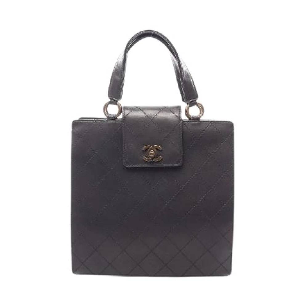 Chanel Vintage Pre-owned Matelasse Læder Håndtaske - Vintage - Dame - Sort - ONE SIZE - Læder