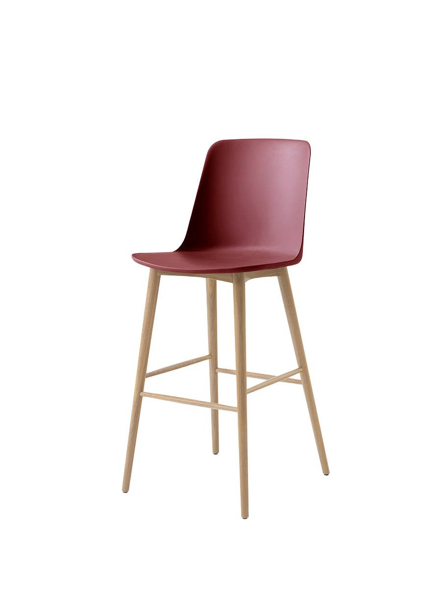 Rely HW133 Bar Chair, oak fra &Tradition Red Brown - Jacobsen Plus