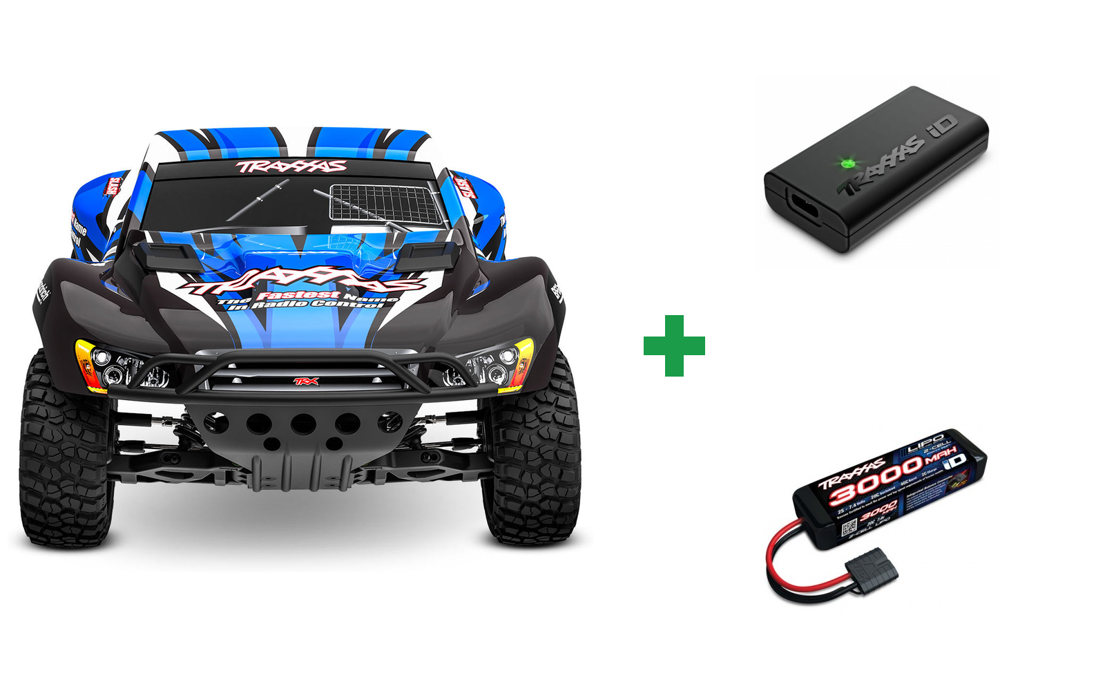 Slash 2WD 1/10 RTR TQ Blue-X EHD Clipless USB - With Battery/Charger - Blå-X / Kompletpakke – alt inkluderet og klar til brug