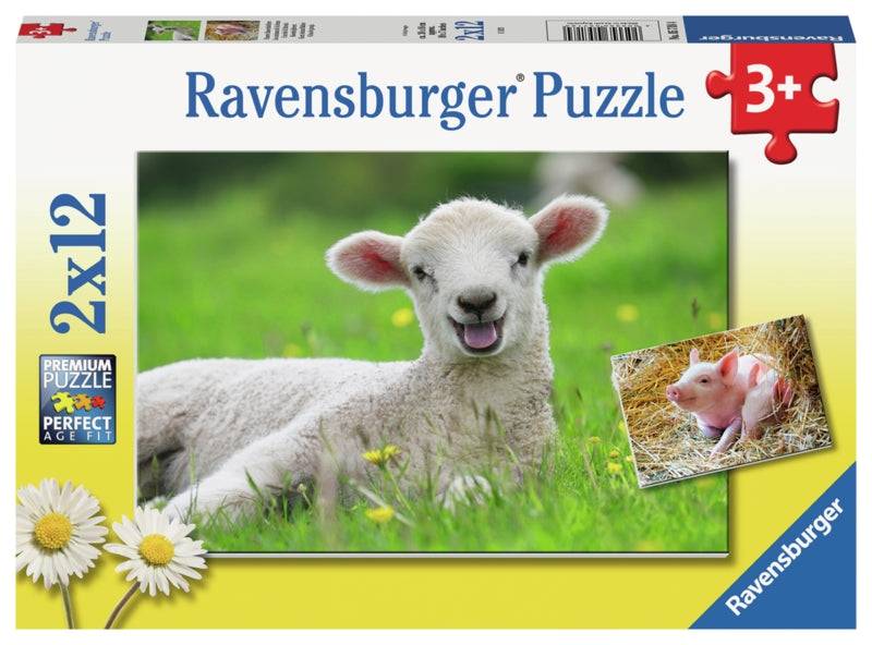 Ravensburger pussel - Farm Animals 2x12 bitar Default Title