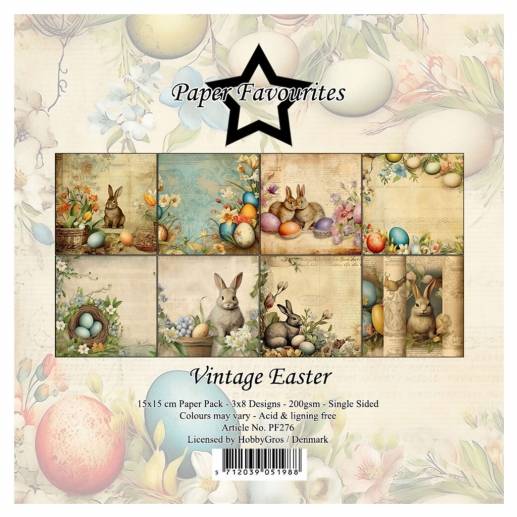 Paper Pad 6x6 - Vintage Easter - Paper Favourites - 24 ark