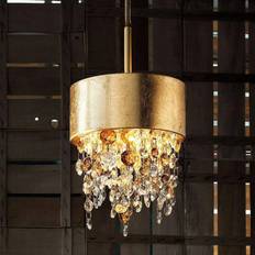 Olà S2 15 LED-hængelampe, Ø15cm, bladguld/amber