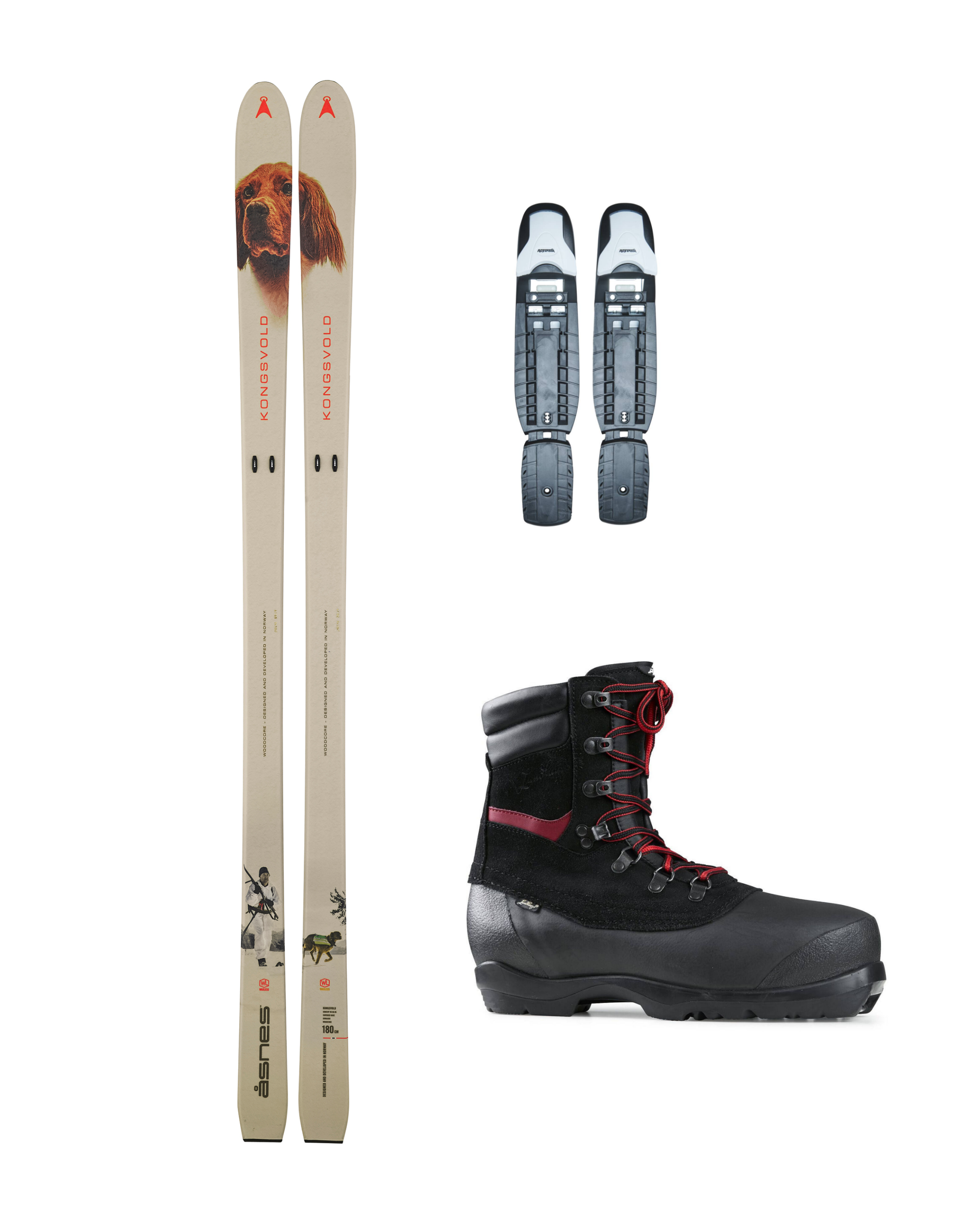 Åsnes PAKET – KONGSVOLD BC SKI WL/FL med BC-bindning och Pjäxor