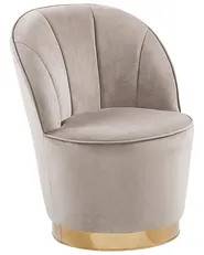 Lænestol DELARY Velour Lys Beige