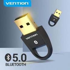 VENTION USB Bluetooth Adapter 5.0 Bluetooth-mottagare Trådlös Bluetooth-sändarmottagare för PC Windows 11 10 8.1 8 7 För stationär dator, bärbar dator - Svart (Bluetooth 5.0)