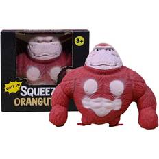 Stretchiga Apa-Leksaker, Avstressande Sensoriska King Kong Leksaksfigurer, Stressavlastande Gorilla-Leksaker Present till Barn och Vuxna (FMY) Red