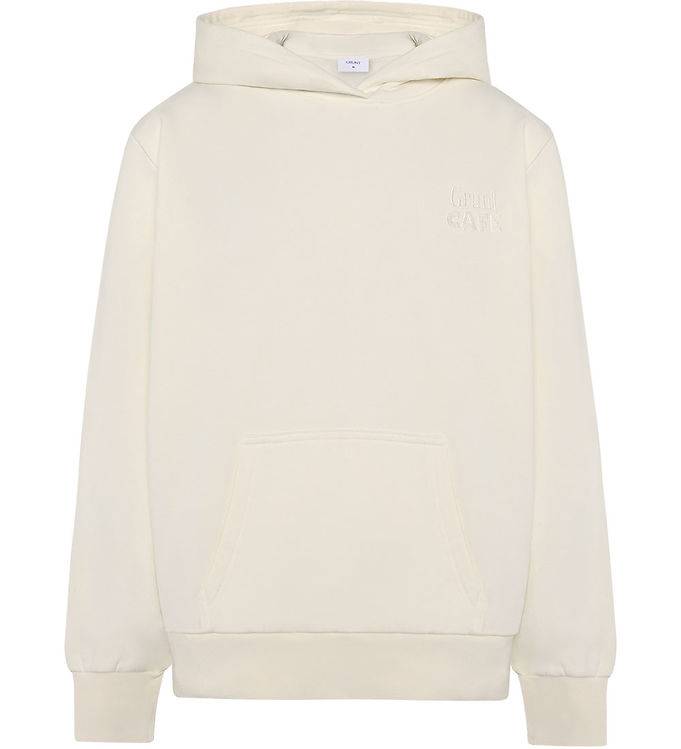 Grunt Hættetrøje - GrMilian - Off White m. Print - Grunt - 14 år (164) - Hættetrøje