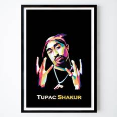 USA Poster: Tupac Shakur Rappare av Ahmat Baihaki