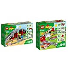 Steinchenwelt Lego Duplo set om 2: 10872 järnvägsbro och järnvägsbana 10882 järnvägsskenor