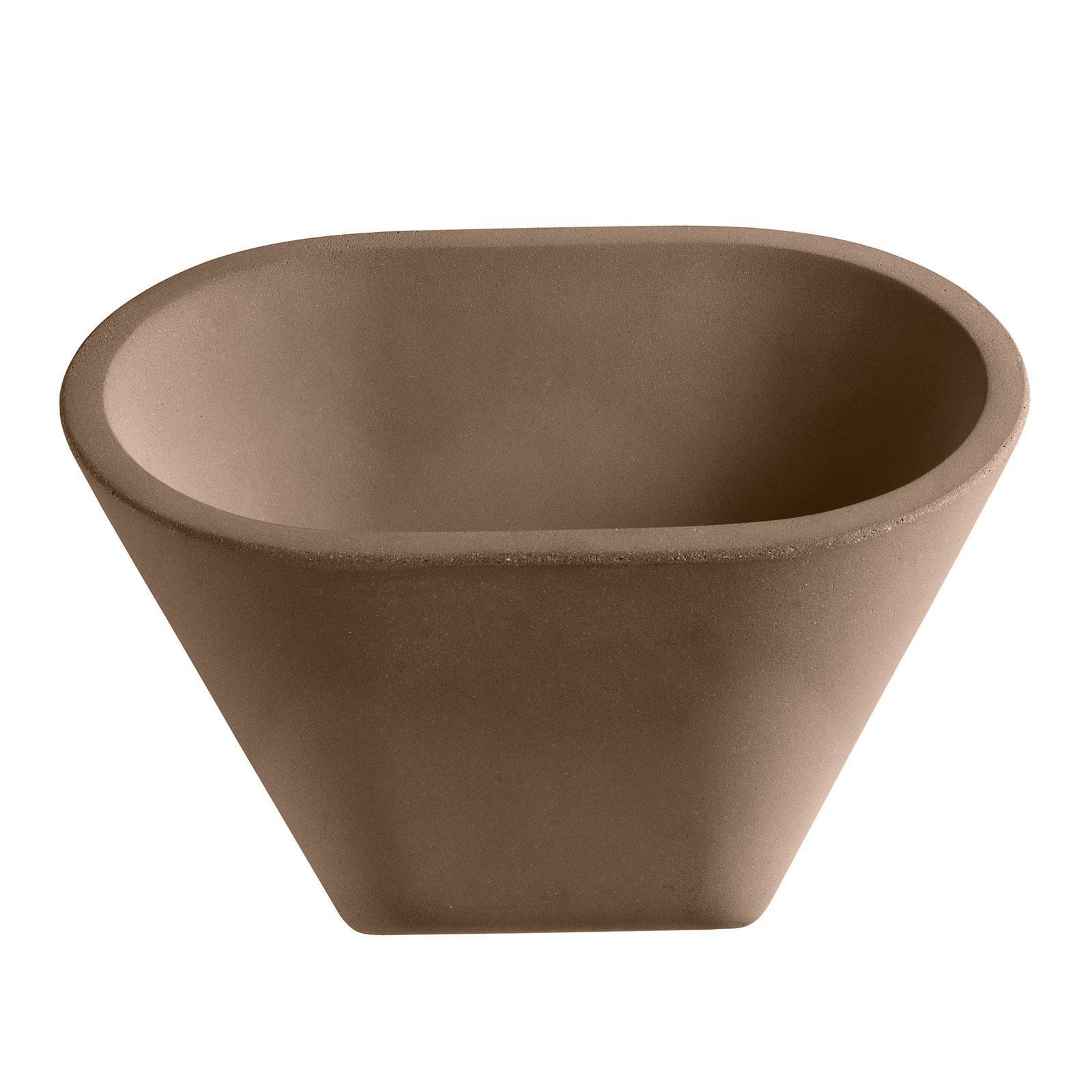 Foscarini Designer væglampe Aplomb R7s, dæmpbar, Brun/rust, Stue/spisestue, Beton, Design