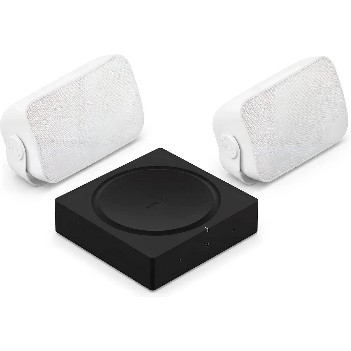 Sonos Förstärkare + Outdoor By Sonance (förpackning med 2) vit