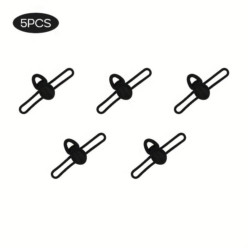 TEMU 5pcs/bag High Elasticity Silicone Fishing Bait Hook Fixer Lightweight Anti-slip Fishing Rod Hook Clip