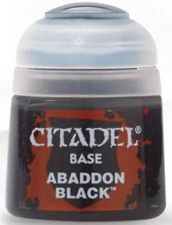 Warhammer Colour Abaddon Black Base Paint