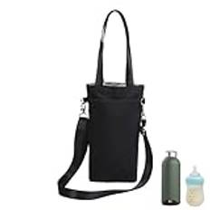 Water Bottle Sling Bag | Water Bottle Carrier Bag | Insulated Water Bottle Bag | Adjustable Strap Bottle Water | Adorable Water Bottle Sling Bag | Portable Water Bottle Sling Bag For Hiking & Camping