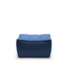 Ethnicraft - N701 Footstool - Blue - Fodskamler - Jacques Deneef - Blå - Træ/Syntetisk/Skum