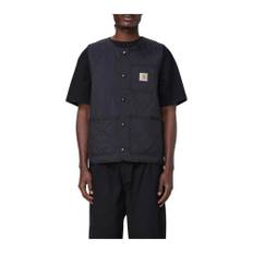 Carhartt Wip, Jakke, Herre, Sort, M, Sort Zip-Up Jakke med Lommer