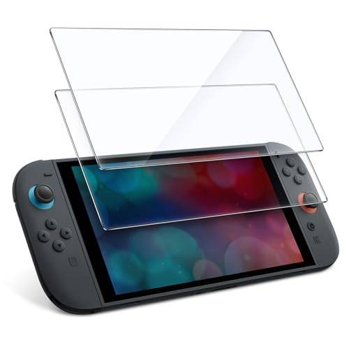JETech Skärmskydd för Nintendo Switch 2, 2-Pack | HD-Klar, Reptåligt Härdat Glas