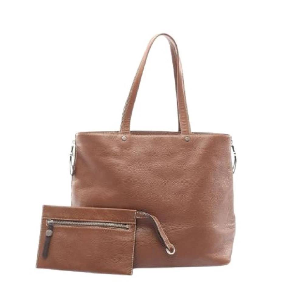 Salvatore Ferragamo Pre-owned Pre-owned Tote Bag - Vintage - Dame - Brun - ONE SIZE - Læder