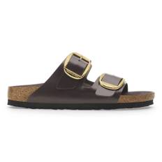 Birkenstock, Skor, Herr, Brun, 37 EU, Big Buckle Ham Shine Espresso Sandaler