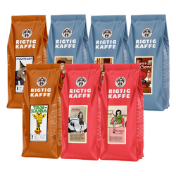 Rigtig Kaffe Mixpaket 3,6kg Hela kaffebönor