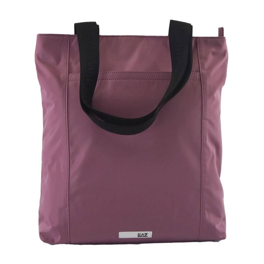 Emporio Armani EA7 Technical Fabric Shopper Bag - Tasker - Dame - Lilla - ONE SIZE - Polyester