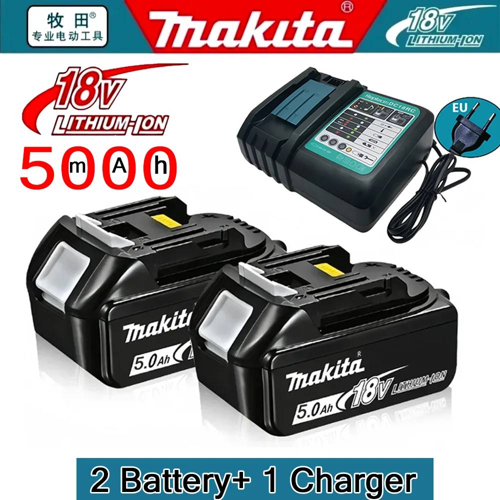 Makita 18V 5Ah Battery Bl1850B Lithium Ion Genuine Makita 18V Battery Bl1850 Bl1860B Bl1860 Bl1840B