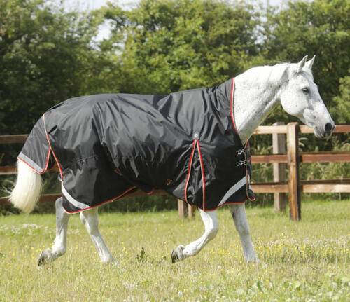 Premier Equine Buster Hardy Turnout dækken 0g - Wither Pressure Relief - 7,0" - 160cm, Grå