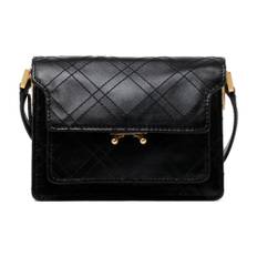 Marni, Taske, Dame, Sort, ONE SIZE, Uld, Mini Trunk Skuldertaske