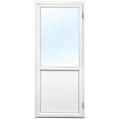Fönsterdörr - altandörr 9x21 Vänsterhängd Frostat glas Spaltventil vit