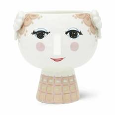 Bjørn Wiinblad Eva Urtepotteskjuler - H 14,5 cm - Porcelæn - Sand