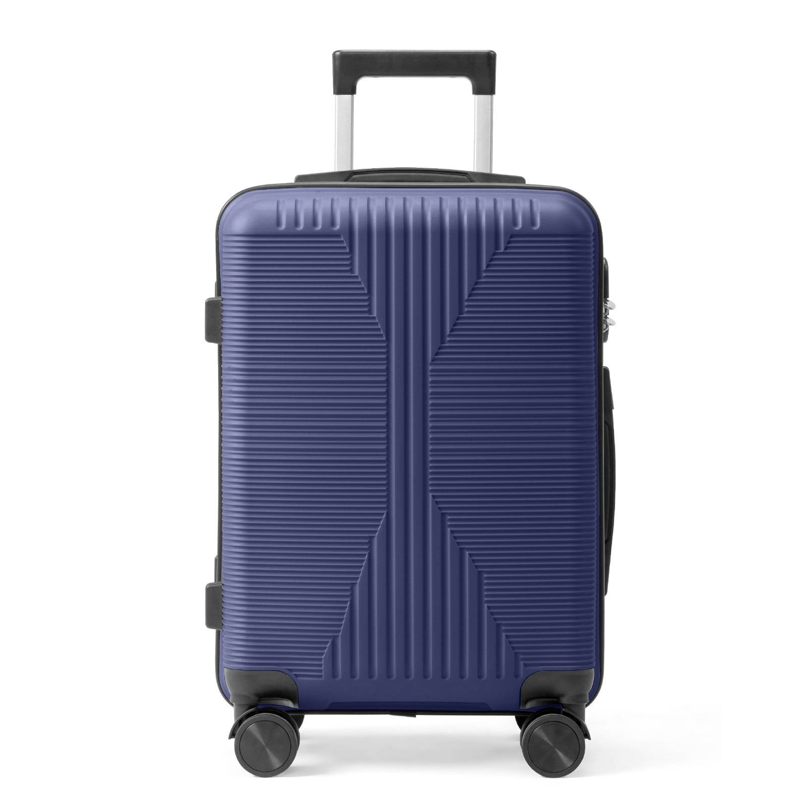 20/24/28 Inch Optional Single Luggage, Pp Hard Shell Lightweight Suitcase With Spinner Wheels, Durable Travel Checked Bag For , Business And Back To School
