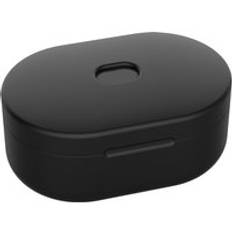 Silikon hörlursfodral för xiaomi redmi airdots hörlursfodral box tws bluetooth trådlöst headset skal för air dots 1 2 box - Svart