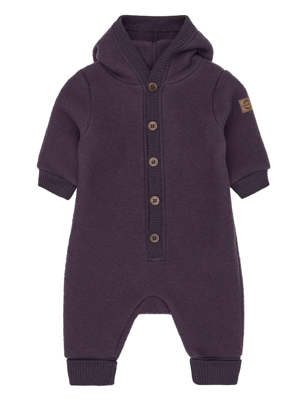 MIKK-LINE Wool Baby Suit W. Hood | Purple | 56