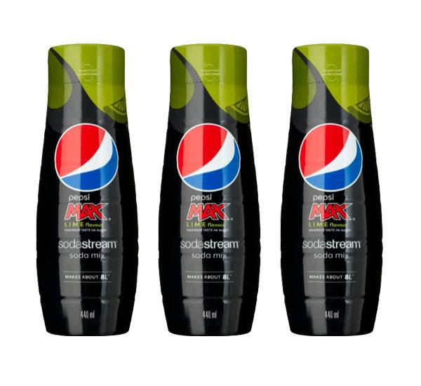 SodaStream - Pepsi Max Lime (3 pcs) - Bundle - Klar til levering - Prismatch