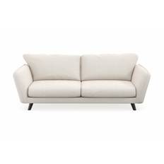 Trend Lyx 3-sits Soffa - Vit Sammet 3 sits soffa med divan