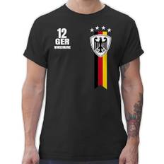 T-Shirt Herren - 2024 Fussball EM Fanartikel - Germany WM Fan Deutschland - XL - Schwarz - Deutschland-Trikot Trikots fußball Europa deutsche Mannschaft Trikot männer Tshirt Deutschland-Fanartikel