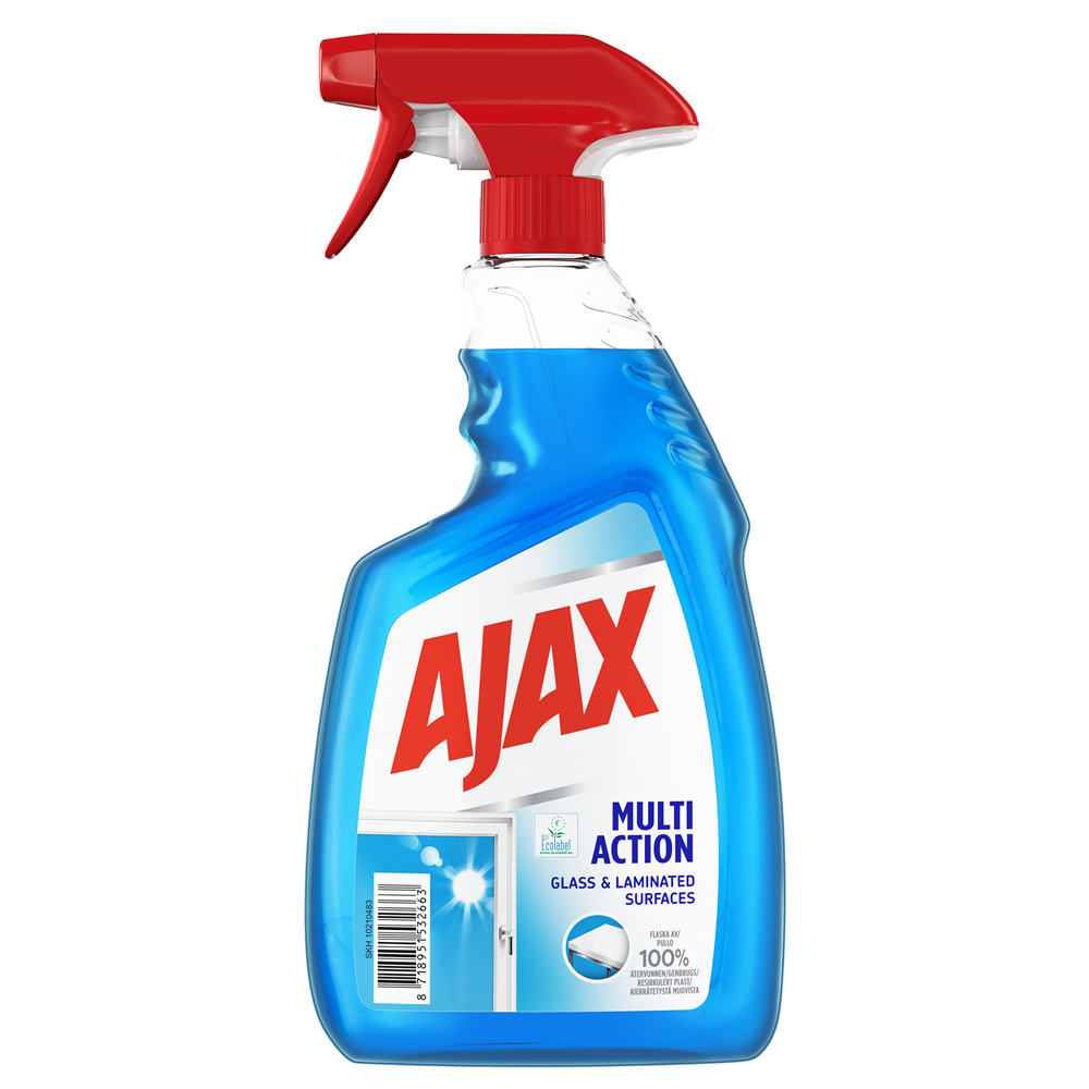 Glasrengöring Ajax Multi Action Glass Spray 750 ml