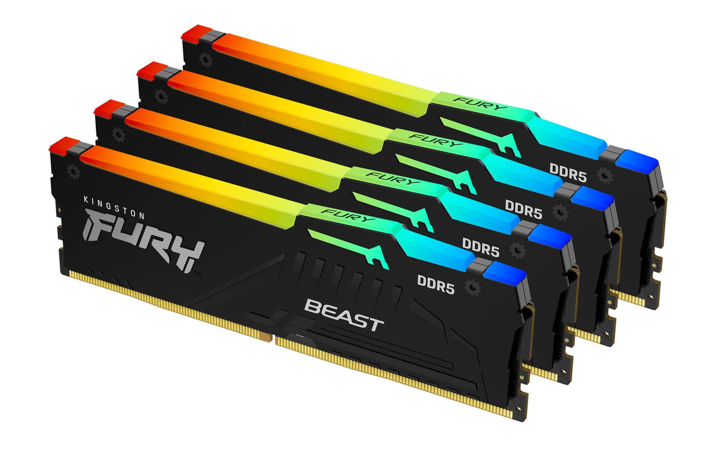 Kingston Technology FURY Beast RGB RAM-minnen 128 GB 4 x 32 GB DDR5